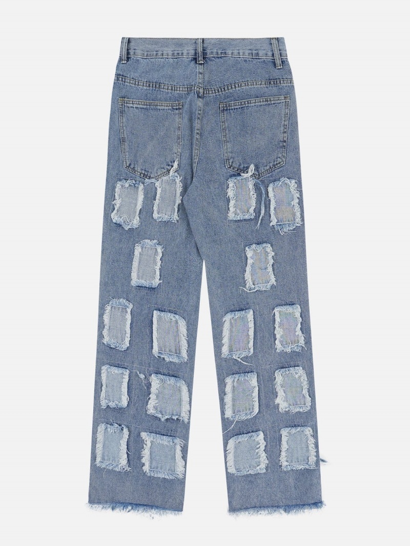 Bleu  Jean Aelfric Eden Square Distressed - NSW-2165956